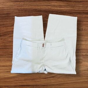 NWT J. Jill Linen Stretch Pants in Light Blue M